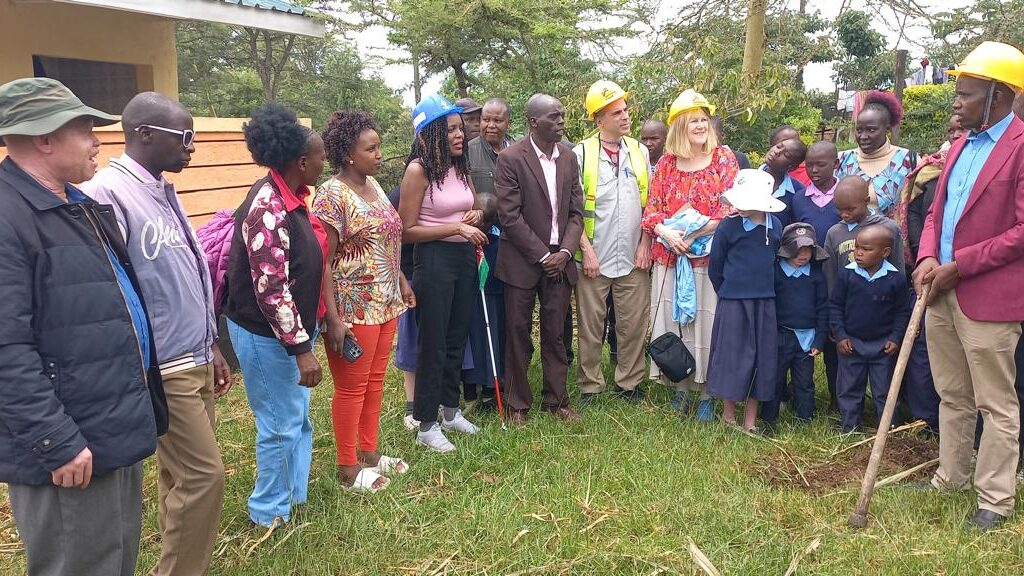 Groundbreaking at Korara Special School for blind Children featuring Hellen Kiprono Founder CPI and the MCA